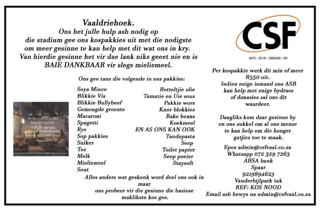 COVID-19 Food relief